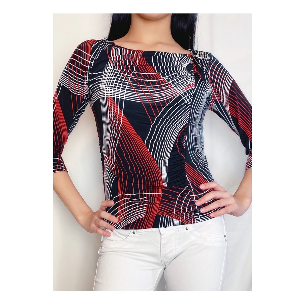 Women's Long Sleeve Patterned Shirt